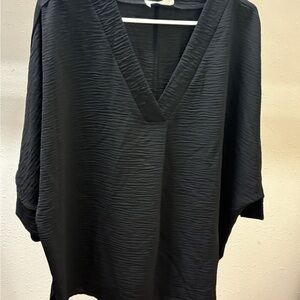 Zenana oversized black blouse